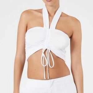 New. White Halter Top